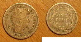 USA - 1 Dime 1897 - 1892-1916: Barber