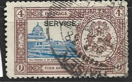 India  Bhopal  1936  SG  0339  4a  Services  Fine Used - Bhopal