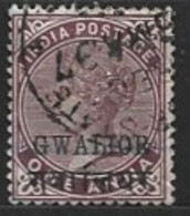 India  Gwallior  1885  SG  18  1a   Fine Used - Gwalior