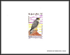 2194/ Saint-Pierre Et Miquelon PA N°76 Faucon Pélerin Falcon Oiseaux (birds)  Proof  Bloc Gommé ** Mnh 1996 - Imperforates, Proofs & Errors
