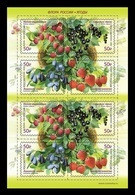Russia 2020 Mih. 2807/10 Flora Of Russia. Berries (M/S) MNH ** - Nuevos