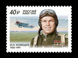 Russia 2020 Mih. 2839 Aviation. World War II Fighter Ace Ivan Kozhedub MNH ** - Neufs