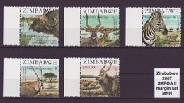 Zimbabwe 2007 SAPOA National Animals Set MNH / ** (Simbabwe) - Zimbabwe (1980-...)