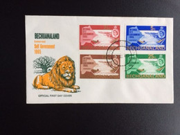 BECHUANALAND 1965 FDC SELF GOVERNMENT BLANC - 1965-1966 Self Government