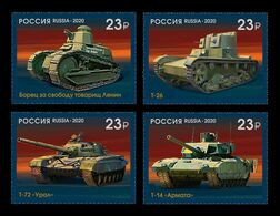 Russia 2020 Mih. 2902/05 Russian Tanks (I) MNH ** - Unused Stamps