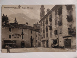 Italy Postcard Verbania PIEDIMULERA Piazza Mercato 1940 - Verbania