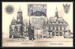 0095/ Carte Maximum (card) France N°357 Construction Des Etats Unis 13/4/1951 - 1930-39