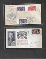 Great Britain  1937 Coronation Of King George VI   Four FDC - Sonstige