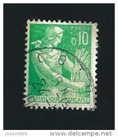 N° 1231  Moissonneuse, 0.10 Frs Timbre   France  1960-1961 - 1957-1959 Mietitrice