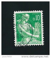 N° 1231  Moissonneuse, 0.10 Frs Timbre   France  1960-1961 - 1957-1959 Mäherin