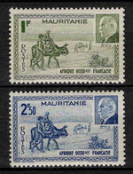 Mauritanie- 1941 - Pétain - N° 123/124 - Neufs ** - MNH - Unused Stamps