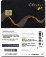 @+ Télécarte Ondulation - 15€ - GEM1 - 30/06/2012 - Ref : CC-FT7B - 2010