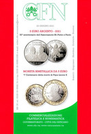 Nuovo - VATICANO - 2021 - Bollettino Ufficiale - Moneta 5 Euro - SS Pietro E Paolo - Papa Leone X - BN 05 - Cartas & Documentos