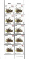 Luxembourg Luxemburg 2009 Chemins De Fer Luxembourg 150e Anniversaire Feuille 10x 1,00€ Neuf MNH** - Full Sheets