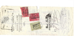 Timbres à 10 Francs,2 Francs,1,50 Franc Sur Chèque De Gilliard (Valenciennes) à Gillerot (Louvignies/Soignies) - Documenti