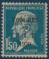 France Congrès Du BIT N°265a** Variété Sans Accent à Congrès Tres Frais Signé Calves - Unused Stamps