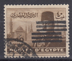 EGYPTE : FAROUK 1er RARE SURCHARGE 6 BARRES N° 340B OBLITERATION CHOISIE - Used Stamps