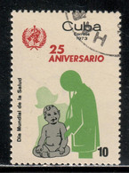 Cuba 1973 Mi# 1862 Used - World Health Organization, 25th Anniv. - OMS