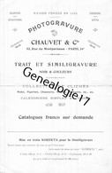 75 26954 PARIS SEINE - Depliant Photogravure CHAUVET Rue Montparnasse - SIMILIGRAVURE KORECTA - Publicite - 1900 – 1949