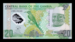 Gambia 20 Dalasis Commemorative 2014 Pick 30r Serie Z Replacement Polymer SC UNC - Gambia