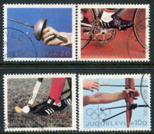 YUGOSLAVIA 1980 Olympic Games, Moscow Used.  Michel 1824-27 - Used Stamps