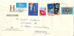 Israel Cover Sent To Germany 7-5-2014 Topic Stamps - Storia Postale