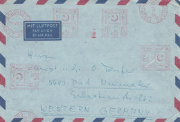 Pakistan Luftpostbrief Mit Freistempel AFS Karachig 1965 Hansa - Pakistan