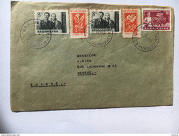 17382  -  Bulgarie Lettre De Gabrovo Pour Genève 21.04.1954 Avec Contenu - Storia Postale