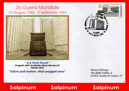 ANNULLO 70° ANNIVERSARIO "ARA PACIS MUNDI" 2A GUERRA MONDIALE - 2021-...: Marcofilia