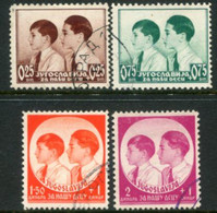 YUGOSLAVIA 1937 Child Welfare Used  Michel 330-33 - Usados