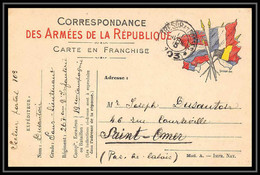 42374 Carte Postale En Franchise 1915 Secteur 103 267ème Infanterie 19ème Cie Guerre 1914/1918 War Postcard - Guerra De 1914-18
