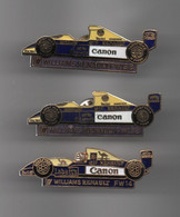 Pin's F1 WILLIAMS RENAULT LABATT'S, Sponsoring CANON ET CAMEL, Dos Doré.......BT24 - Autorennen - F1