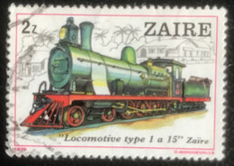 ZaÏre - C6/26 - (°)used - 1980 - Michel 628 - Locomotieven - Used Stamps