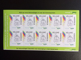 NEDERLAND STADSPOST STREEKPOST VELUWE HARDERWIJK VELLETJE VAN 10 NIEUWPRIJS 8,70 REGIONAL ISSUE SHEET OF 10 STAMPS - Unused Stamps