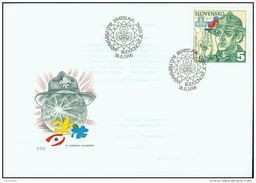 FDC 67 SLOVAQUIE 1995 Mi 228 Yv 190 Scoutisme Salut Scout / Skauting - FDC