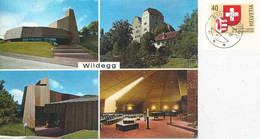 Wildegg - Multivue (4 Bilder - Katholische Kirche)          Ca. 1970 - Wildegg