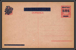 11168 Dopisnica Oveerprint Shs Hrvatska Neuf Tb Entier Stationery Carte Postale Croatie Croatia - Kroatië