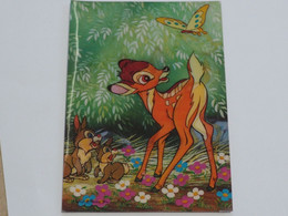 3d 3 D Lenticular Stereo Postcard Little Deer 1978  A 215 - Estereoscópicas