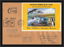 2624 ANTARCTIC Terres Australes TAAF Lettre Cover Dufresne 2 Signé Signed Op 2006/4 Bloc N°15 St Paul 21/12/2006 - Covers & Documents