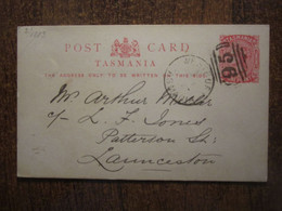 1886 TASMANIA AUSTRALIA ONE PENNY STATIONERY - Brieven En Documenten