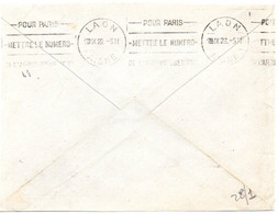 AISNE - Dépt N° 02 = LAON 1928 = FLAMME  KRAG  ' POUR PARIS / METTRE N° ARRONDISSEMENT ' - Code Postal