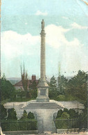 DENBIGH - DR. PIERCE'S MONUMENT - DENBIGHSHIRE - WALES - WITH TROWBRIDGE POSTMARK - 1909 - Denbighshire