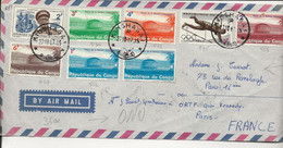 CONGO BELGE - LETTRE AFFRANCHIE N° 545-N° 552 X2 + N° 553 + N° 554 + 557 - CAD KINSHASA 1967 - Oblitérés