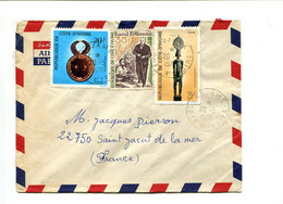 COTE D'IVOIRE 1976 - Affranchissement Sur Lettre  - Arts Africain / Raoul Follereau Lèpre - Costa D'Avorio (1960-...)