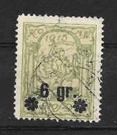 Timbres  Oblitérés De Pologne N° 7 Mi, émission Locale 1915, Varsovie, Sirène - Gebraucht