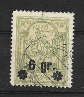 Timbres  Oblitérés De Pologne N° 7 Mi, émission Locale 1915, Varsovie, Sirène - Used Stamps