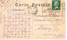 MARQUE POSTALE -  JEUX OLYMPIQUES 1924 - PLACE CHOPIN - 15-01-1924 - - Sommer 1924: Paris