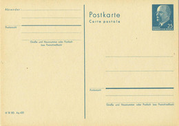 DDR / GDR - Ganzsache Postkarte Ungebraucht / Postcard Mint (B1852) - Postcards - Mint