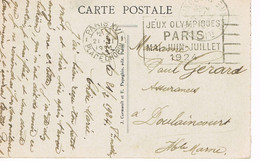 MARQUE POSTALE -  JEUX OLYMPIQUES 1924 - PLACE CHOPIN - 21-02-1924 - - Summer 1924: Paris