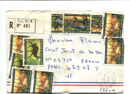 COTE D'IVOIRE 1979 - Affranchissement Sur Lettre Recommandée - Hippopotame - Ivory Coast (1960-...)